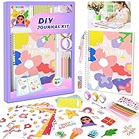 CGBOOM DIY Journal Kit for Girls Ages 8-12, Diary Craft Set for Teen Age Kids,Ideal Gift Scrapbook & Diary Supplies Set for Tween Girls