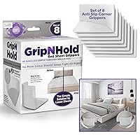 Grip N Hold Bed Sheet Holder | Discrete Heavy Duty Sheet Holder, 360 Degree Bed Sheet Tightener, Non Slip Corner Sheet Grippers, Tool-Free Bed Sheets Holder | 2 Pack