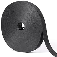 1 in x 90 ft Hook and Loop Roll | Double-Sided Strips, Self-Gripping Straps | Reusable Multi-Purpose Wrap Fasteners for Home, Office, Data Center, and More