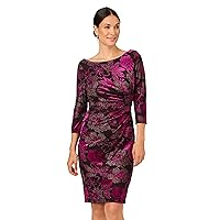 Adrianna Papell Women's Metallic Velvet Cowl Dress