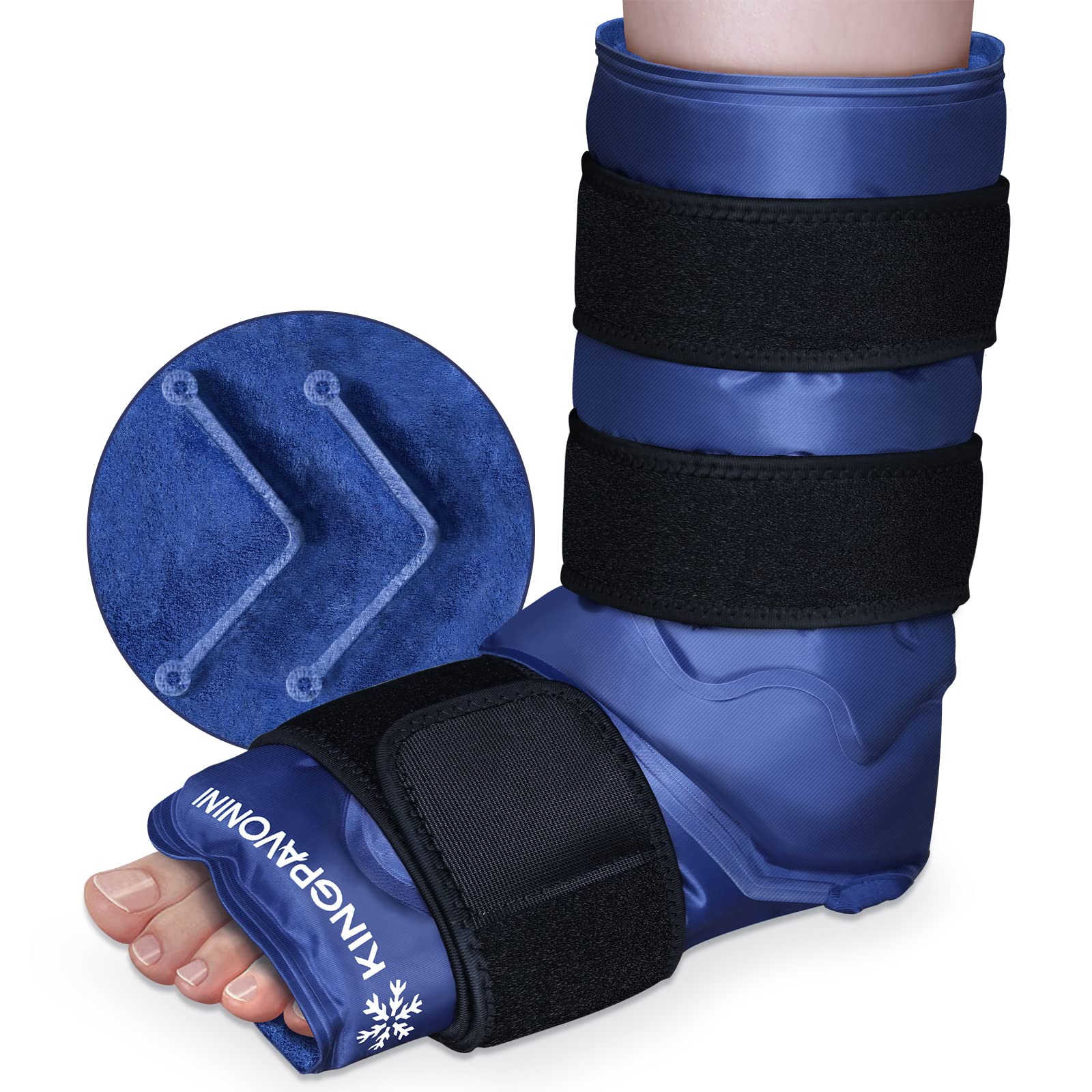 Mua XL Ankle Foot Ice Pack Wrap for Foot Injuries, Full Coverage Ankle ...