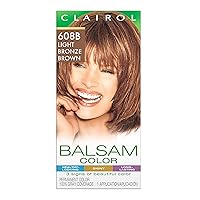 Balsam Permanent Hair Dye, 608B Light Bronze Brown Hair Color, Pack of 1