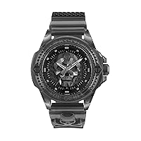 Philipp Plein Men's Watch Analogue Quartz The $Kull Synthetic Silicone