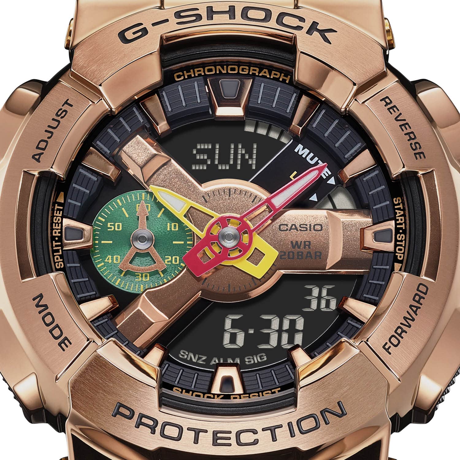G-Shock Men's GM110RH-1A Rui Hachimura Watch, Copper/Kente 2 Band