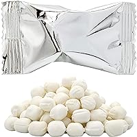 Metallic Silver Buttermints, Mint Candies, After Dinner Mints, Butter Mint Candy, Fat-Free, Individually Wrapped (275 Pieces)