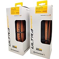 Ultra Sport III 700x28 Black/Brown Folding PureGrip - Pair (2 Tires)