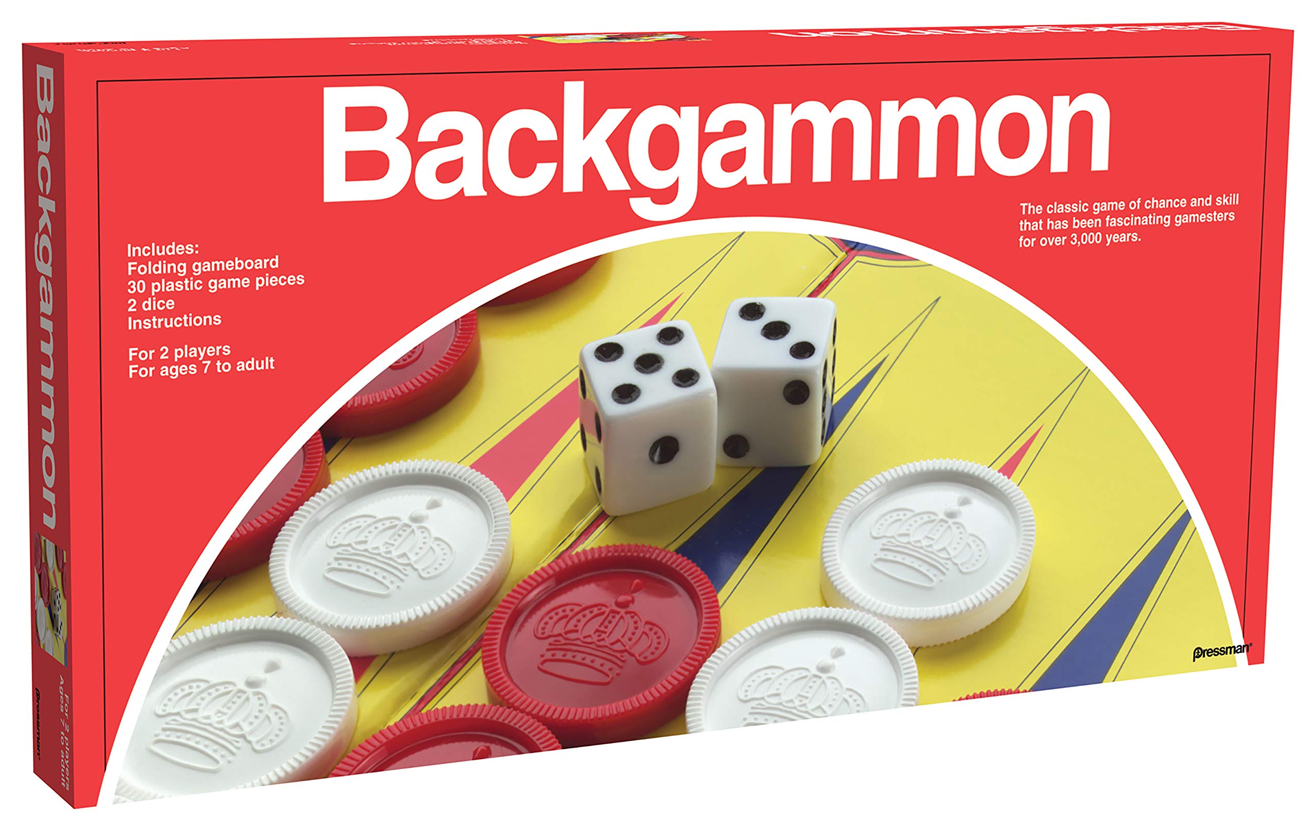 Pressman Backgammon The Classic Game of Chance and Skill That Has Been Fascinating Gamesters for Over 3,000 Years ,5