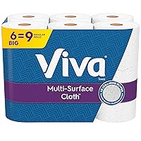 Viva Multi-Surface Cloth Paper Towels, Choose-A-Sheet - 6 Big Rolls = 9 Regular Rolls (83 Sheets Per Roll)