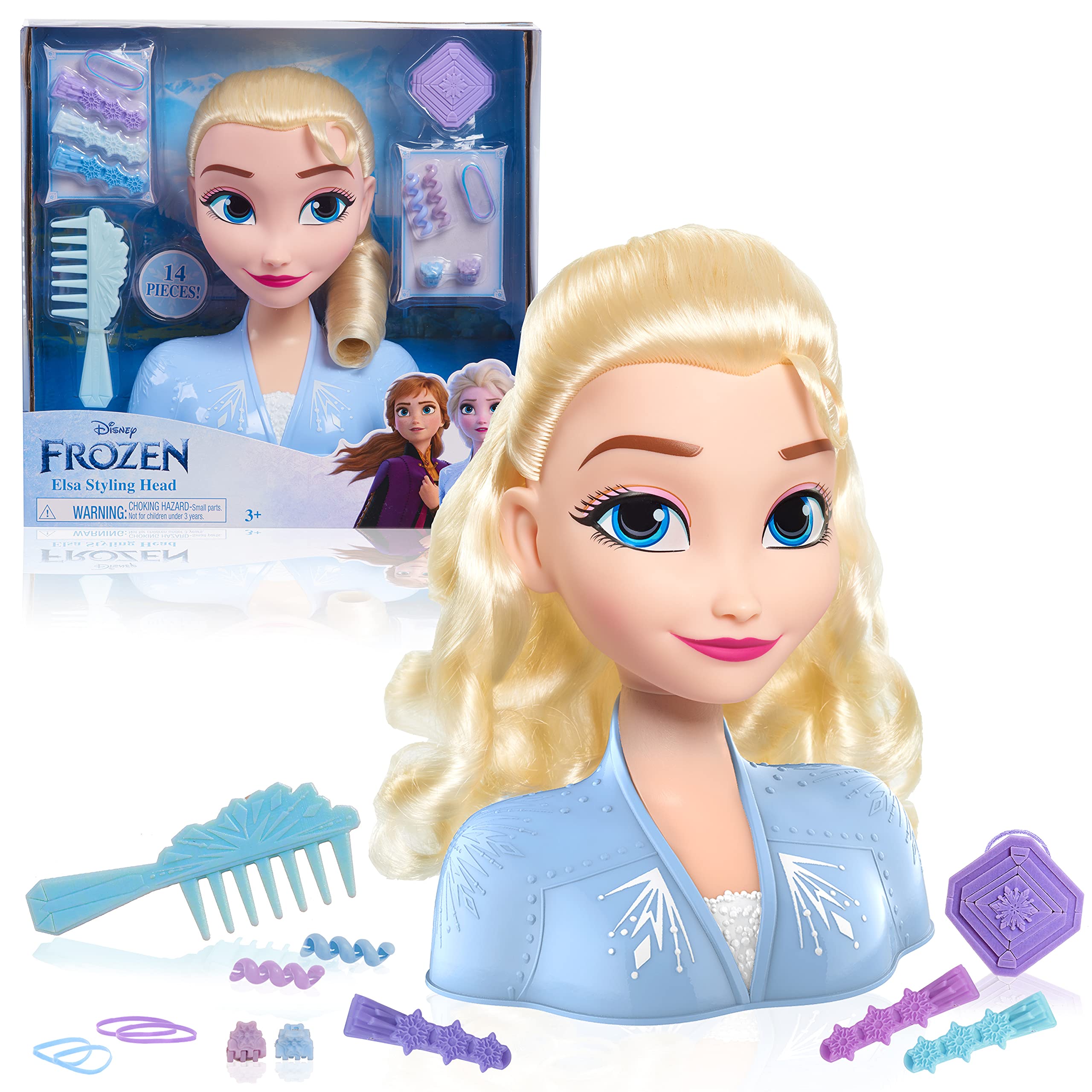 Mua Disney Frozen 2 Elsa Styling Head, 14-Pieces Include Wear and Share  Accessories, Blonde, Hair Styling for Kids, by Just Play trên Amazon Mỹ  chính hãng 2023 | Giaonhan247