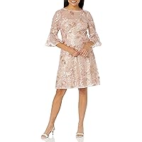 Adrianna Papell Women's Embroidered Sequin Cocktail