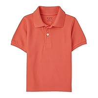 The Children's Place Baby and Toddler Boys Fashion Color Short Sleeve Pique Polo