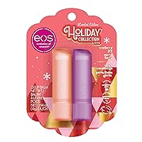 eos Holiday Lip Balm Gift- Cranberry Joy & Merry Berry, Stocking Stuffers, All-Day Moisture Lip Care, 0.14 oz, 2-Pack