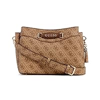 GUESS Emera Logo Girlfriend Crossbody Top Zip