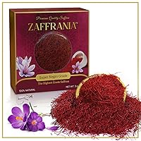 ZAFFRANIA - Super Negin Grade 1 Saffron Threads and Spices for Cooking Paella, Pasta, Risotto, Biryani, Kebab, Golden Milk, Tea. Superior to Saffron Powder. Pure, Organic, Vegan, Halal. (3gr/0.10 oz)
