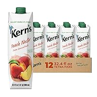Kern's Peach Nectar, 32.4 Fl Oz (Pack of 12)