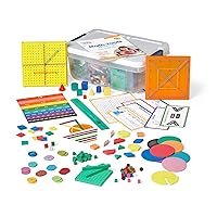 hand2mind Math Tools Small Group Sets 4-5 by Reagan Tunstall & Kristina Grant, Math Manipulatives, Base Ten Blocks, Color Tiles, Fraction Circles, Pattern Blocks, Place Value Chips, Classroom Supplies
