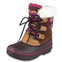 LONDON FOG Girls Tottenham Cold Weather Warm Lined Snow Boot