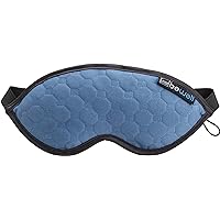 Bewell Eye Mask to Block Light for Travel, Sleep Aid for Airplane, Hotel, Airport, Insomnia + Headache Relief with Adjustable Straps, Gray