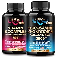 NUTRAHARMONY Glucosamine Chondroitin Capsules & Vitamin B Complex Capsules