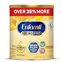 NeuroPro Baby Formula, MFGM* 5-Year Benefit, Expert-Recommended Brain-Building Omega-3 DHA, Exclusive Immune Supporting HuMO6 Blend, Infant Formula Powder, Baby Milk, 28.3 Oz