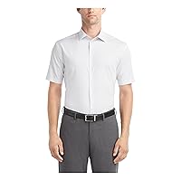 IZOD Men's Dress Shirt Regular Fit Stretch Check