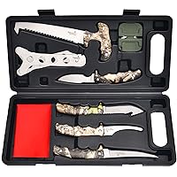 Field Dressing Kit Hunting Knife Set, Portable Hunting Accessories for Men, Hunting Stuff, Hunters, for Hunting, Survival, Fishing, Camping
