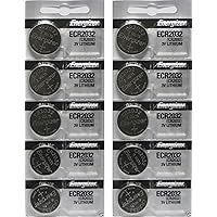 Energizer CR2032 3 Volt Lithium Coin Battery 10 Pack (2x5 Pack) In Original Packaging