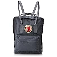 Fjällräven Kånken Unisex Travel Backpack - Side Slip Pocket - Adjustable Shoulder Straps - Dual Top Handles Super Grey One Size One Size