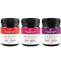 Raw Manuka Honey Bundle - New Zealand Honey Co. UMF 15+ / UMF 20+ / UMF 24+, UMF Certified / 8.8oz