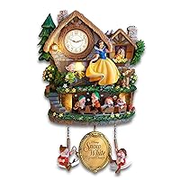 The Bradford Exchange Disney Snow White Hidden Treasure Illuminated Cuckoo Clock