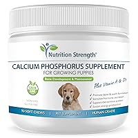 Calcium Phosphorus for Dogs Supplement, Provide Calcium for Puppies, Promote Healthy Dog Bones and Puppy Growth Rate, Dog Bone Supplement, 90 Soft Chews