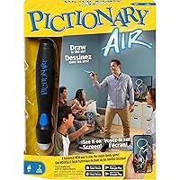 Mattel Games Pictionary Air Drawing Game,Family Game with Light-up Pen and Clue Cards,Links to Smart Devices,Makes a Great Gift for 8 Year Olds and Up