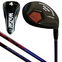 Japan WaZaki Single Hybrid Iron USGA R A Rules Golf Club with Headcover,WLIIs Model,Whole Black Oil Finish