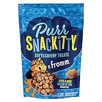 PurrSnackitty Liver Flavor Snackitties Treats - Premium Soft & Savory Cat Treats - 3 oz