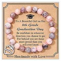 Graduation Gifts for Her 2024, Heart Bracelet 5th 8th 6th College Law Middle High School Master Degree Nurse Phd Graduation Jewelry Gifts for Girls Daughter Best Friend