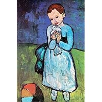 Child Holding A Dove-Picasso - Canvas OR Print Wall Art