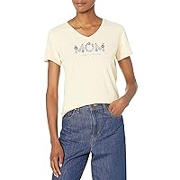 Life is Good Women's Wildflower Mom Crusher Vee Shirt-Mother's Day Cotton Graphic Tee, Short Sleeve Casual Top