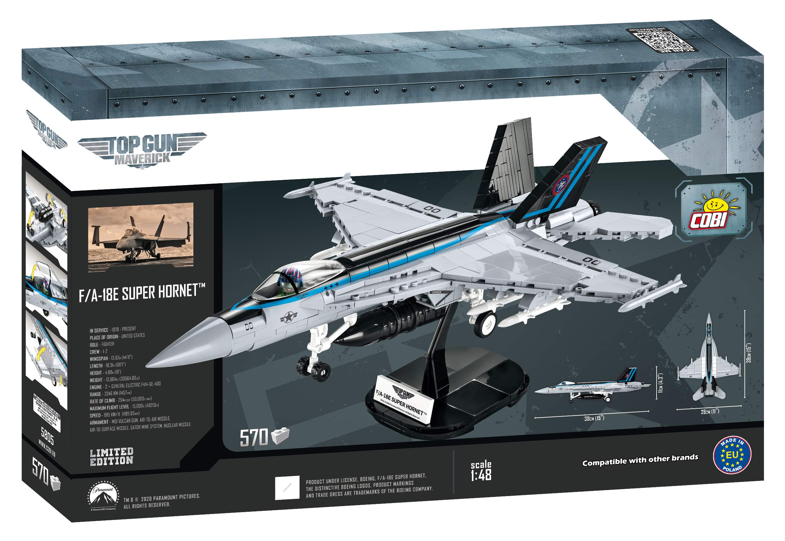 COBI TOP Gun: Maverick F/A-18E Super Hornet, Silver