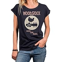 MAKAYA Vintage Plus Size Summer Top - Women's Woodstock Shirt