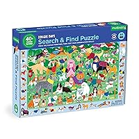 Mudpuppy Doggie Days — 64 Piece Search & Find Puzzle Jigsaw Puzzle Featuring A Variety of Dogs and Puppies and Over 40 Hidden Images to Find for Ages 4+