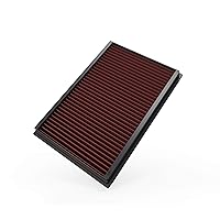 Engine Air Filter: Reusable, Clean Every 75,000 Miles, Washable, Replacement Car Air Filter: Compatible with 1992-2011 Ford/Lincoln/Mercury V8 (Crown Victoria, Town Car, Grand Marquis), 33-2272