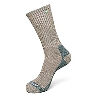 Lightweight Hiking Walking Socks, Stretchy and Comfortable Crew Socks with Padding and Tick Protection