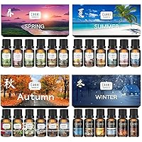 Seasons Collection Essential Oils Sets Bundle, Spring & Summer & Autumn & Winter Fragrance Oils Set.