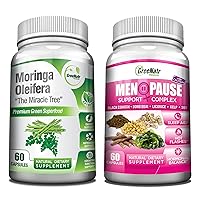 Pure Moringa Oleifera for Mood Enhancement Plus Menopause Support Complex for Hot Flashes, Night Sweats & Mood Swings Relief