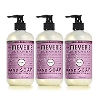 MRS. MEYER'S CLEAN DAY Hand Soap, Made with Essential Oils, Biodegradable Formula, Peony, 12.5 fl. oz - Pack of 3