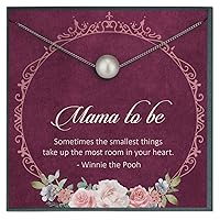 Mama to Be Gift Idea Mom to Be Quote Card Pregnancy Congratulations Pregnant Friend New Mom Necklace Winnie The Pooh Quote