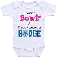 Police Officer Daddy wears Badge Law Enforcement daughter Infant bodysuit