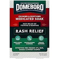 Medicated Soak Rash Relief (Burow’s Solution), 12 Count (Pack of 1) - Packaging May Vary