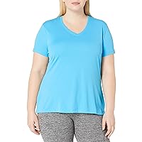 JUST MY SIZE Women's Cool Dri V-Neck