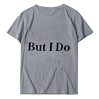 Cut Out Tops for Women Women Couple Style Letter Print Casual Fashion T Shirt Round Neck Short Sleeve Top Long